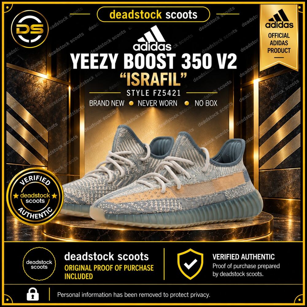 adidas Yeezy Boost 350 V2 Israfil Size 12 FZ5421 NO BOX